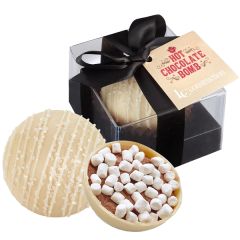 Mega Hot Chocolate Bomb With Hang Tag - White Choc. Crystal