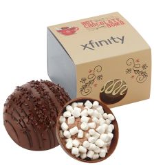 Mega Hot Chocolate Bomb With Sleeve - Milk and Dark Delight