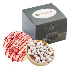 Mega Hot Chocolate Bomb With Sleeve - White Choc. Peppermint