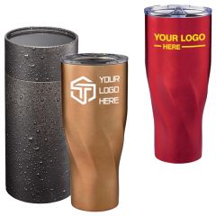 Mega Hugo Copper Tumbler 30Oz With Cylindrical Box