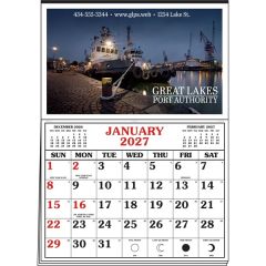 Memo Master Half Apron Calendar - 4-Color Imprint
