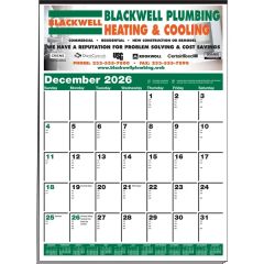 Memo Minders Multi-Sheets Calendar - Green & Black