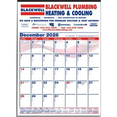 Memo Minders Multi-Sheets Calendar-Patriotic Red/White/Blue