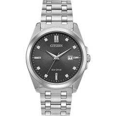 Men's Eco-Drive Corso Watch, Stainless Steel With Gray Dial