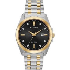 Men's Eco-Drive Corso Watch, Two-Tone With Black Dial