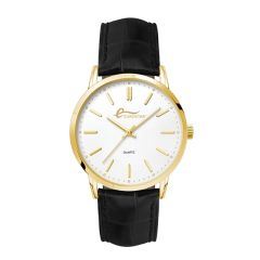 Men's Metal Case 3-Hand Movement Men's Gold Plated Metal