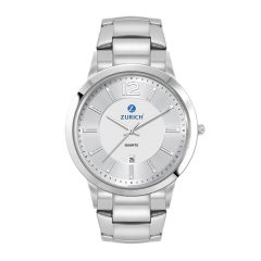Men's Silver Stainless Steel 3 Hand Men's Silver Stainles