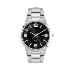 Men's Silver Stainless Steel Case Watch Men's Silver Stai
