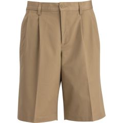 Mens Utility Chino Pleated Front Short - 11 Inch Inseam