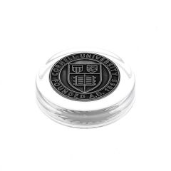 Mercer Lead Crystal and Metal Paper Weight