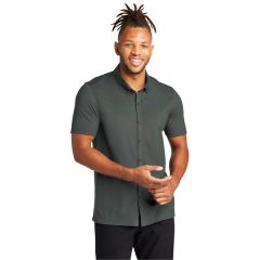 Mercer+mettle Stretch Pique Full-Button Polo