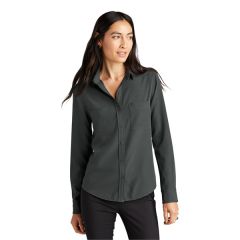 Mercer+mettle Women's Stretch Crepe Long Sleeve Camp