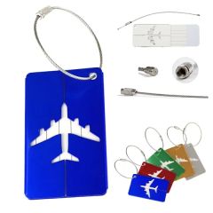 Metal Business Gift Checked Box Dog Luggage Tag