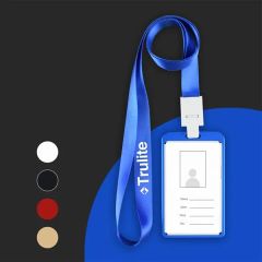 Metal ID Card Holder With Lanyard