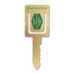 Metal Key Bookmark - Brass