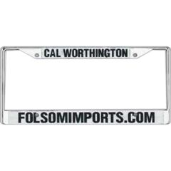 Metal License Plate Frames Raised Letter