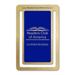 Metal Rectangle Bookmark - Brass