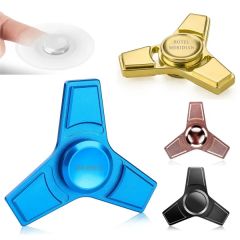 Metal Top Spin Premium Fidget Spinner - Brass