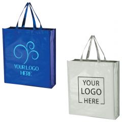 Metallic Non-Woven Shopper Tote Bag