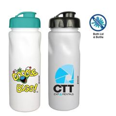 Microhalt 24 Oz Cycle Bottle With Flip Top Cap, Full Col