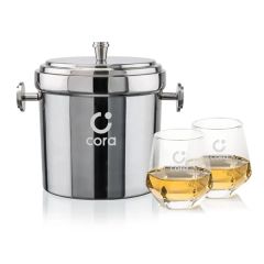 Milano Ice Bucket & Hartsdale On-The-Rocks Set