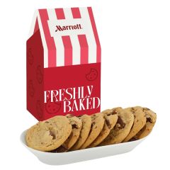 Milk Carton Inspired Box W/ 8 Chocolate Chip Gourmet Cookies