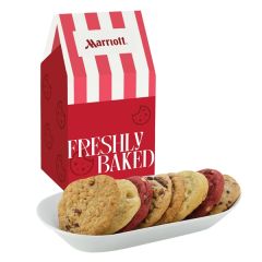 Milk Carton Inspired Box W/ 8 Gourmet Cookies