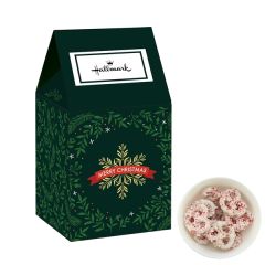 Milk Carton Inspired Box With White Chocolate Pretzels With
