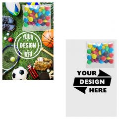 Mini Bag M&ms On Stick Up Card