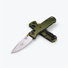 Benchmade Mini Bugout Woodland Green Drop-Point Knife