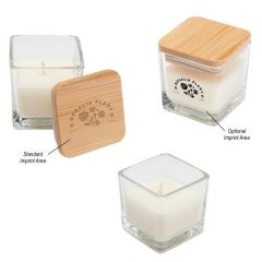 Mini Candle With Bamboo Lid