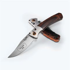 Benchmade Mini Crooked River Stabilized Wood Knife