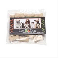 Mini Dog Bones In Small Snack Bag With Rectangle Magnet