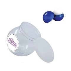 Mini Fish Bowl With Metallic Finish Round Lip Balm