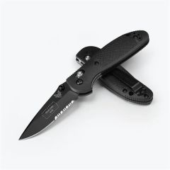 Benchmade Mini Griptilian Black Grivory Drop-Point Knife