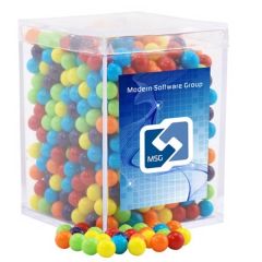 Mini Jawbreakers Candy In A Clear Acrylic Square Box