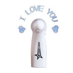 Mini LED Flashing Handheld Fan With Changeable Word