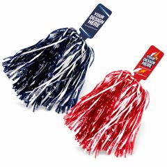 Mini Poms With Rectangular Tab
