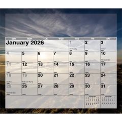 Mini Tear-Off Sheet Calendar - Peaceful Peaks