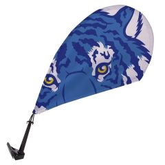Mini Teardrop Sail Sign Flag W/Vehicle Base Kit Single-Sided
