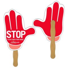 Mitten Hand Fan Full Color 2 Sides