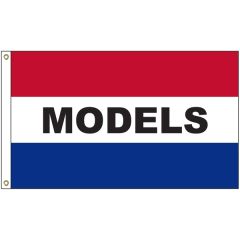 Models 3 Ft X 5 Ft Message Flag With Heading and Grommets