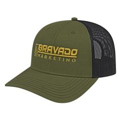 Modified Flat Bill With Mesh Back Cap