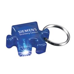 Molded Key Ring LED Light Puzzle Piece by Bentcil