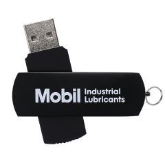 Montgomery Black Sleek Swivel USB - Simports