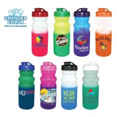 Mood 20 Oz Cycle Bottle With Flip Top Cap, Full Color Di