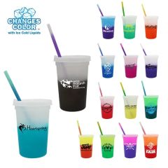 Mood 22 Oz Stadium Cup/Straw/Lid Set