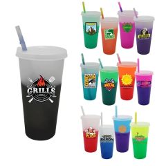 Mood 26 Oz Tumbler With Lid & Straw, Full Color Digital