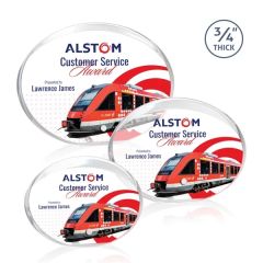 Mosaic Oval Vividprint Award - Silver
