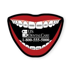 Mouth With Braces Vinyl Magnet 1 3/4 Inch X 2 1/4 Inch